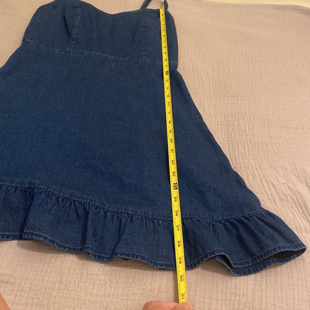Old Navy cotton blue mini cami ruffle dress. Size S . Very good condition - Picture 7 of 7